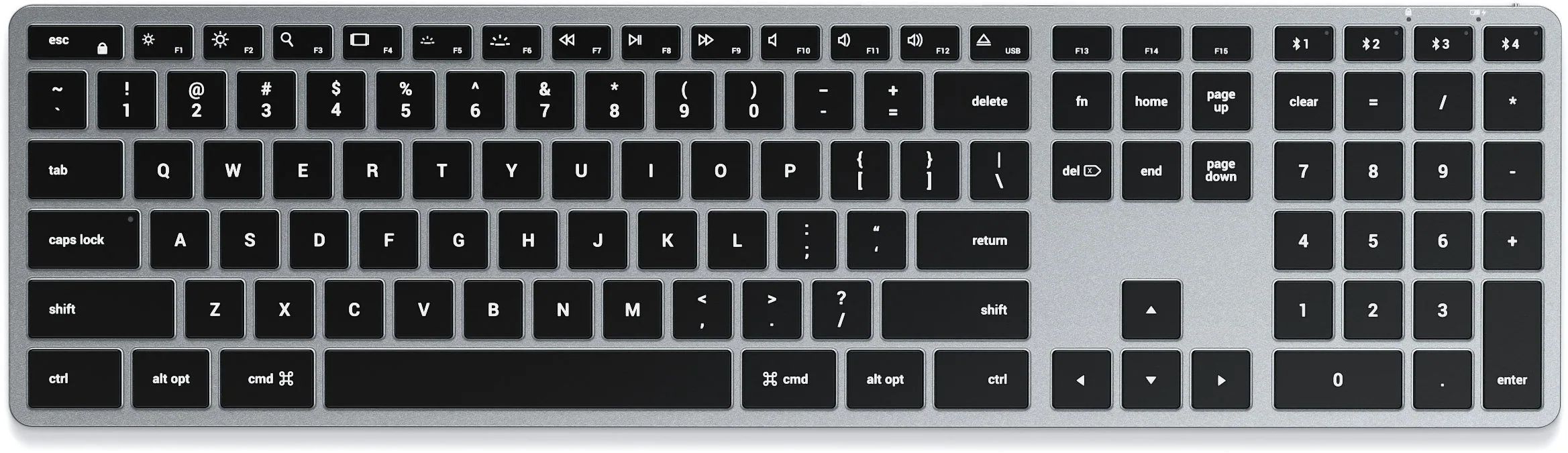 Клавіатура Satechi X3 Slim Mechanical Backlit Bluetooth Keyboard Dark (ST-BTSX3M)